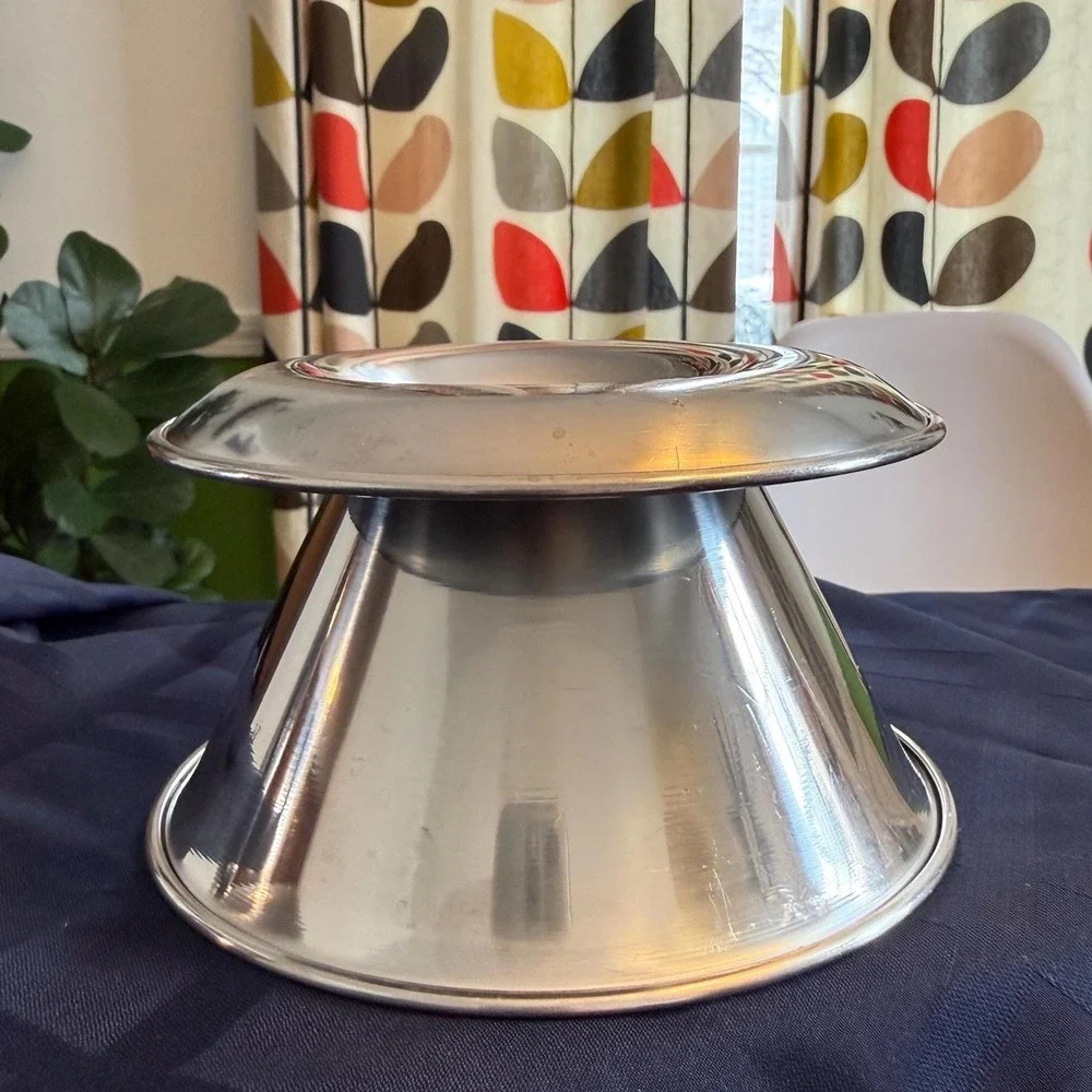 MCM Stainless Sauce Bowl Denmark Gravy Server Scandinavian Mid Century Serveware